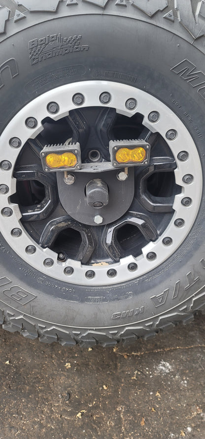 Spare tire light/flag mount