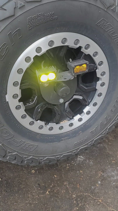 Spare tire light/flag mount